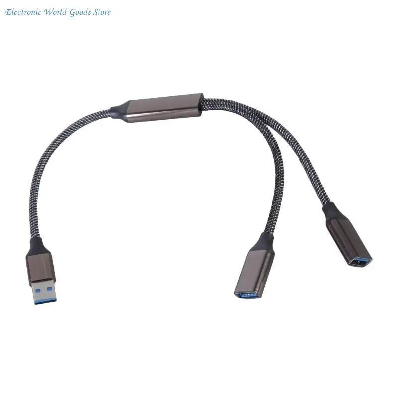 A3PD USB3.0 Y Splitter Adapter Hub for Connecting Multiple Devices with Fast Data Speeds and Reliabled Power Supply