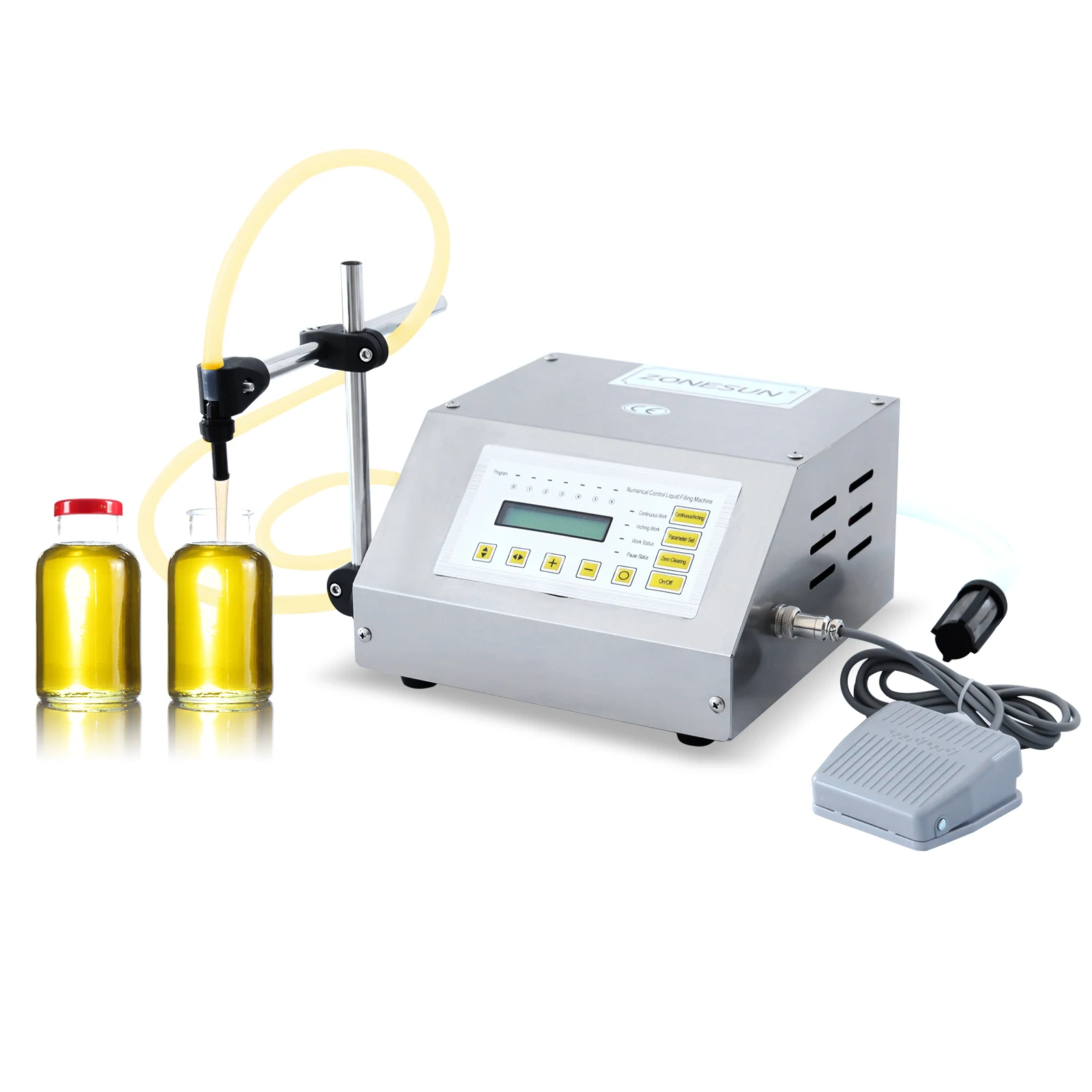 

ZONESUN GFK-160 Diaphragm Pump Water Oil Liquid Filling Machine