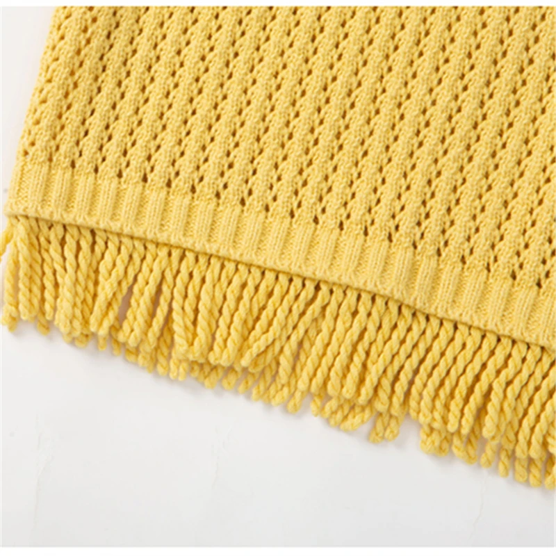 Children Fashion Sleeveless Cardigan with Tassels For Girls Elegant Slim Fit Knitted Outfit Kids Casual Vest Style in Sweater