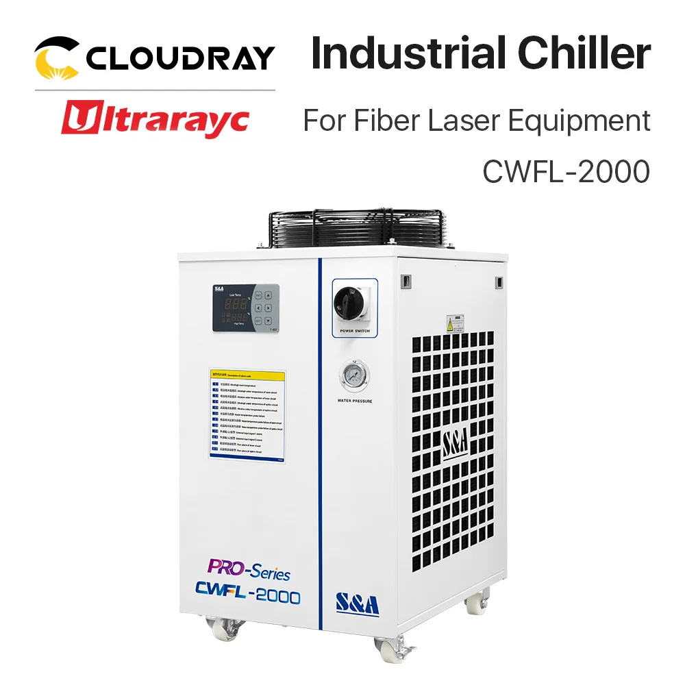 Ultrarayc CWFL-2000 Series S&A Air Water Chiller With Digital Temperature Controller for 2000W Fiber Cutting Machine