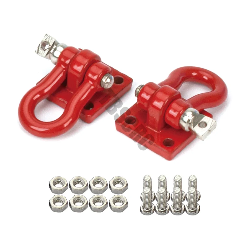 TBSCRC 1/10 Scale Accessories Metal Tow Hook Trailer Rope Chain Trailer shackle for RC Crawler Car Axial SCX10 Traxxas TRX4 Tami