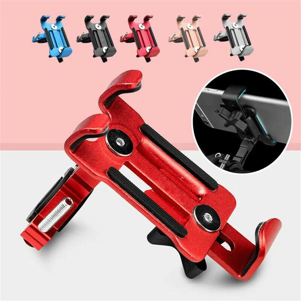 

Durable Metal Handlebar Stand Bracket Aluminum Alloy Phone Mount Cellphone Support Bicycle Motorcycle Phone Holder Bike Stents