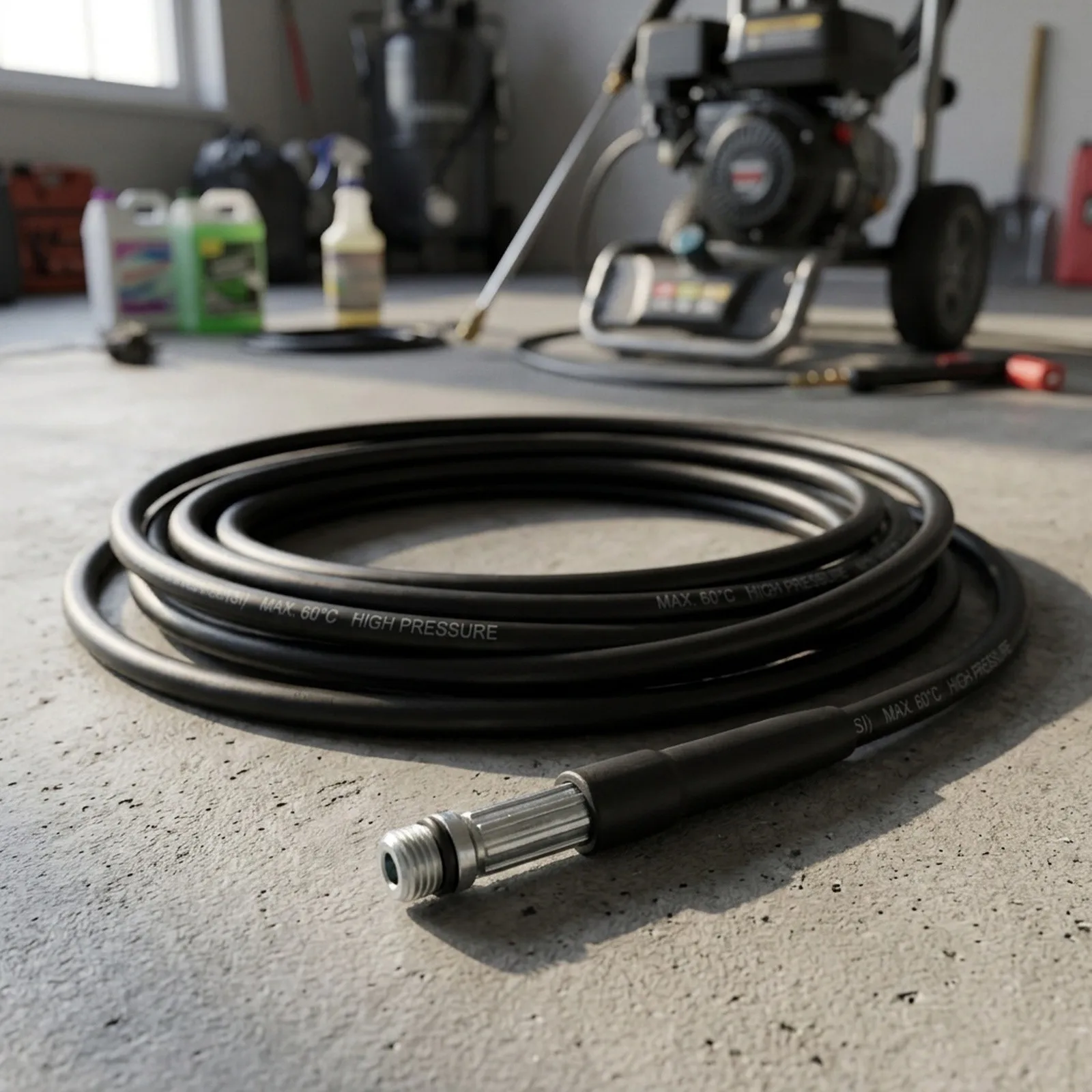 Pressure Washer Hose Pressure Drain Hose Flexible Design Lightweight Construction Easy Transport Cleaning Hose