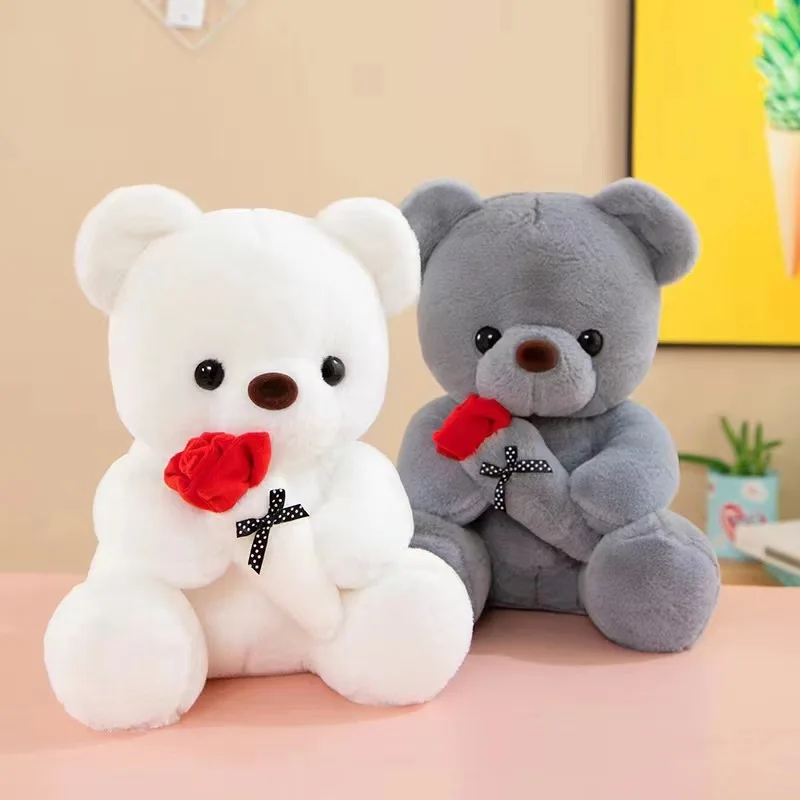 Urso de Pelúcia Rosa Fofo, Brinquedo de Pelúcia, Presente Romântico para Namorada, Dia dos Namorados, Aniversário e Presente de Aniversário de Casamento