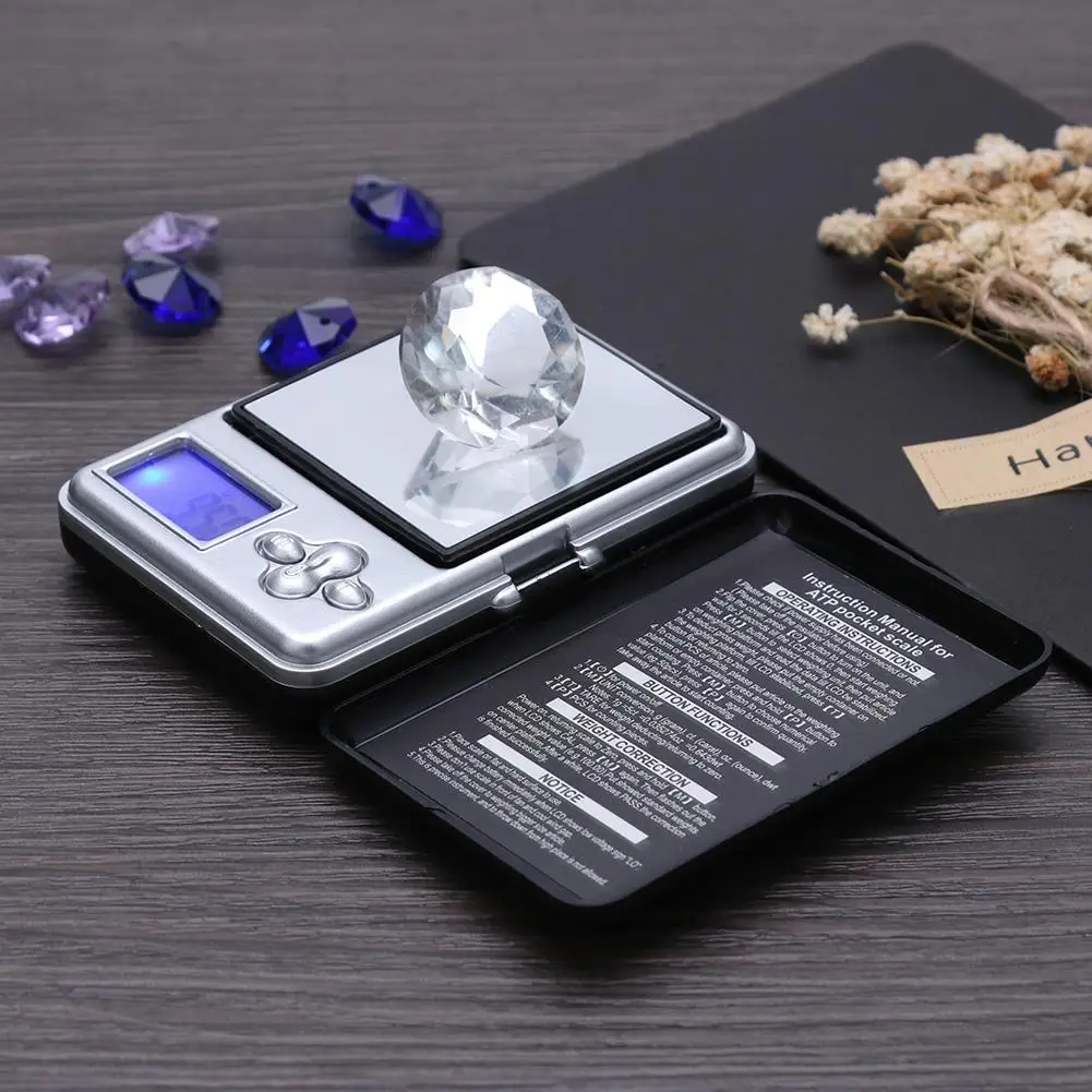 200g/0.01g Mini Jewelry Weighing Convenient Electronic Jewelry Scale High Precision Professional for Jewelry Gold Powder Kitchen