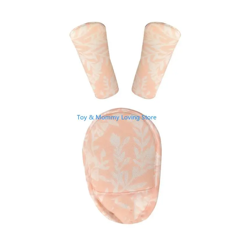 Y1QF حزام السيارة العالمي يغطي تنفس حزام عربة وسادة 3 منصات وسادة حزام الأمان توفر لمسة مريحة لمولودك الجديد