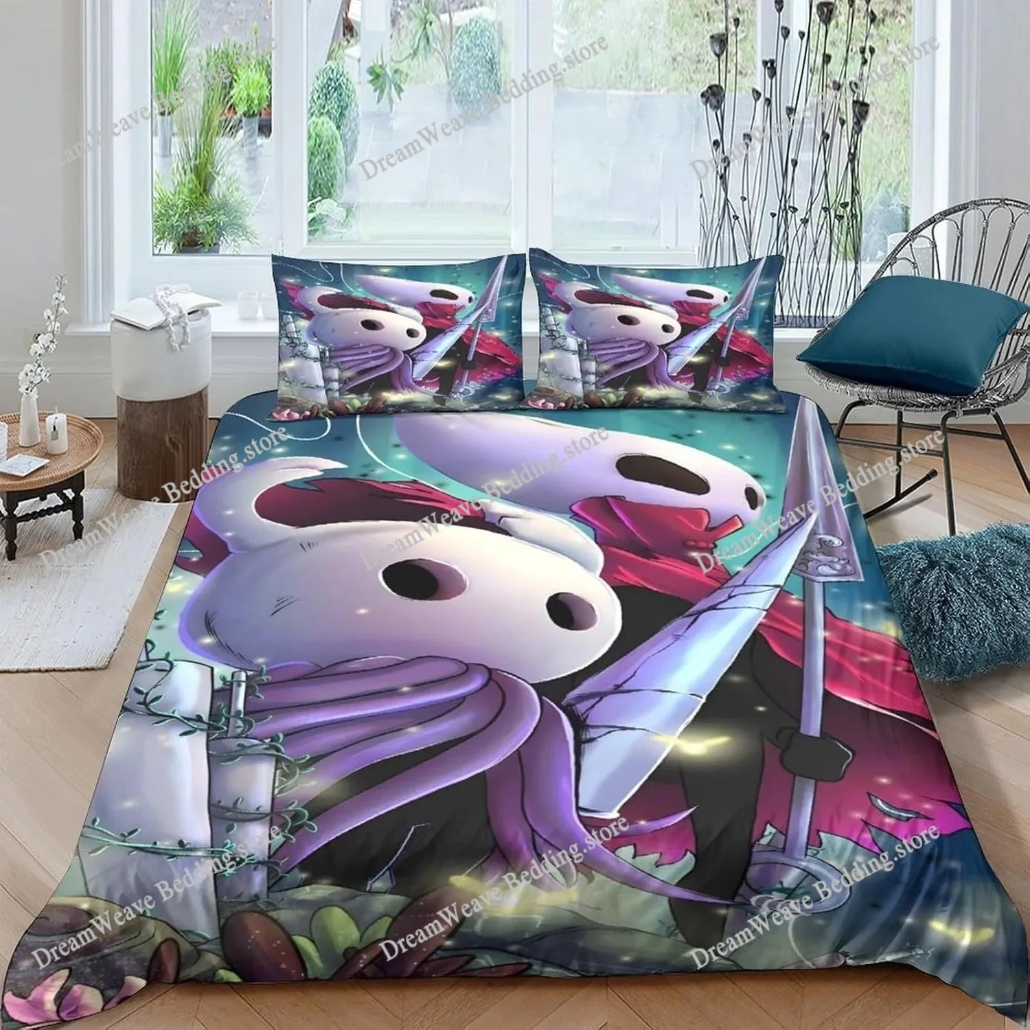 Exquisite 3D Game Hollow Knight Wallpaper Gaming Digital Printing Bedding Set Duvet Cover Comforter Bed Girls Boys Gift
