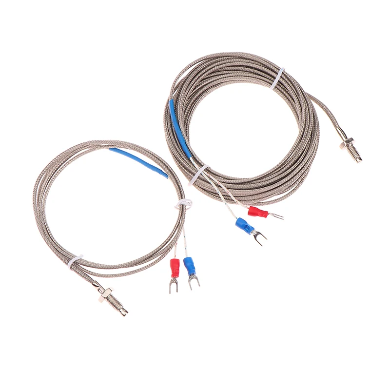 1 Piece 0-400°C Temperature Controller Thermocouple Thread M6 Screw Type K 1/1.5/2/3/4/5m Probe Sensor Temperature Sensor