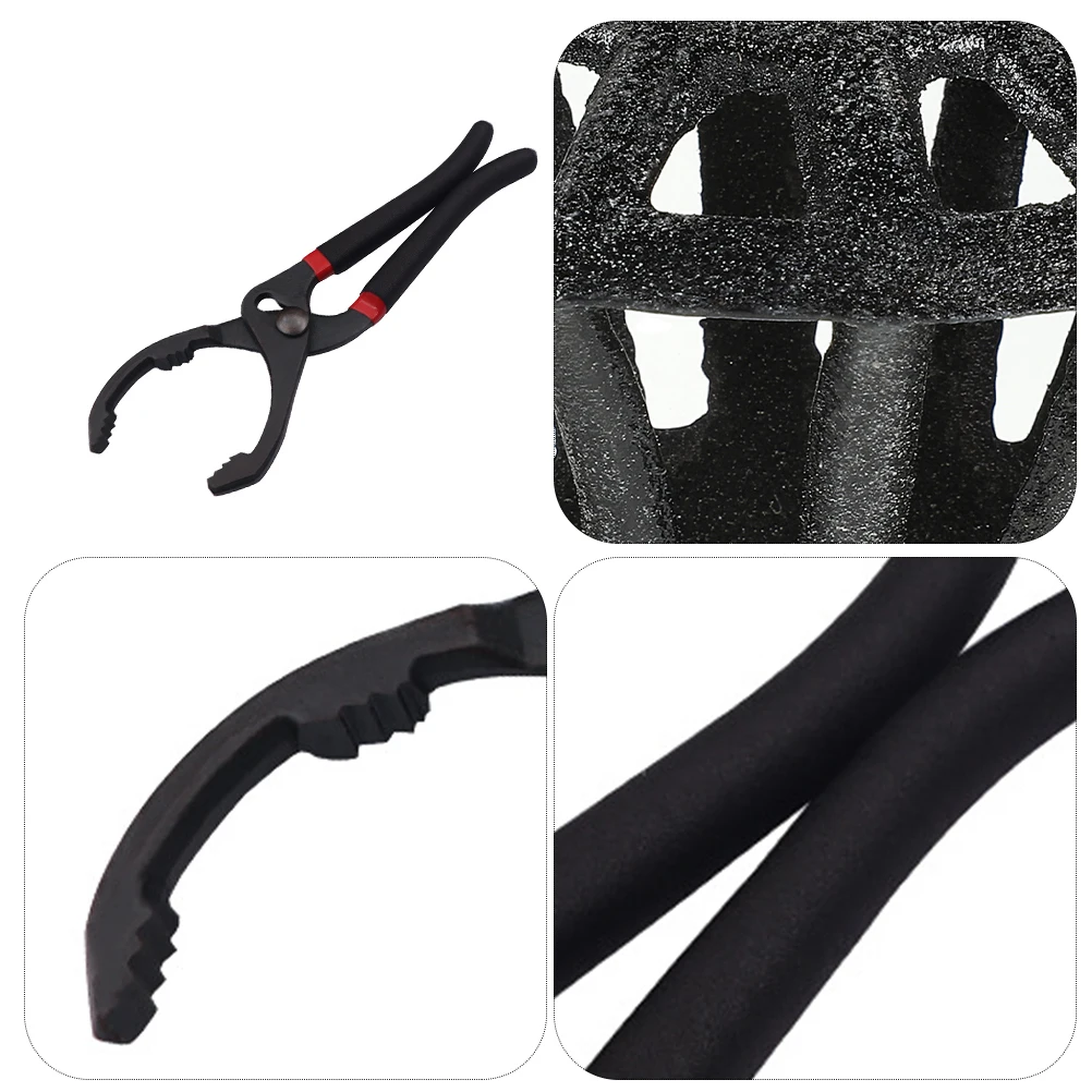 

Tools Oil Filter Wrench Adjustable Plier Change Automotive Core Removal Black Pliers