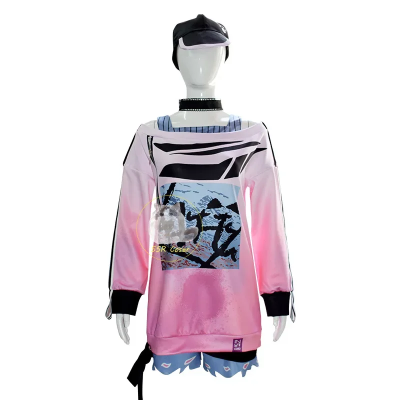 Anime Akiyama Mizuki Costume Cosplay Progetto Sekai Palcoscenico colorato! Parrucca Akiyama Mizuki uniforme carina Gioco di ruolo per ragazza di Halloween