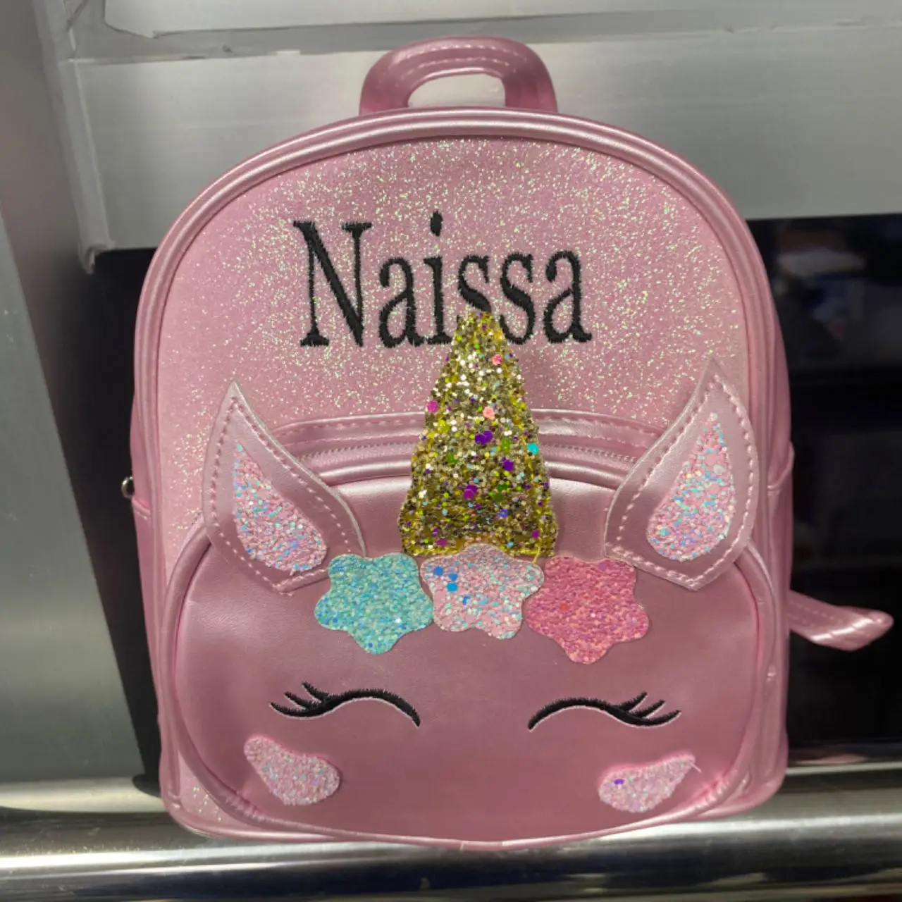 

Pink Unicorn Embroidered Backpack Custom Toddler School Bag Nursery Backpack Kindergarten Backpack Preschool Bag Girls Backpacks