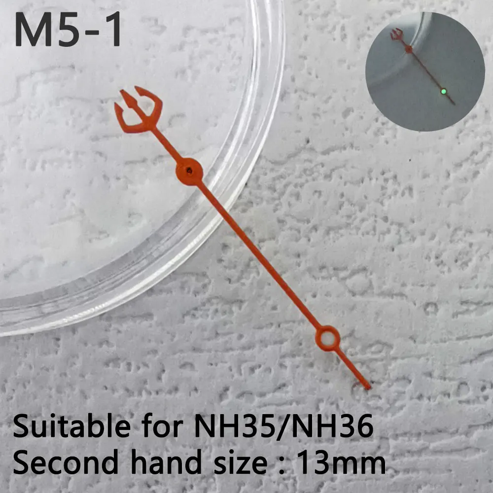 watch hands nh h 35 nh36 hands Green luminous Watch needle watch accessories replacement parts watch second hand Movement needle