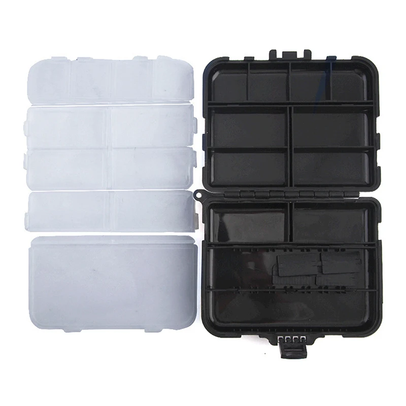 Double Layer Detachable Fishing Tackle Box Fishing Spoon Hook Bait Storage Box Fishing Accessories