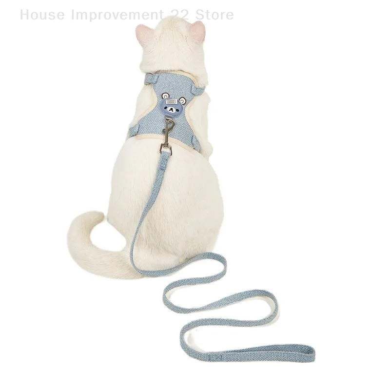 Guinzaglio per conigli Guinzaglio per cani traspirante Imbracatura da passeggio per cani Gilet regolabile anti-tração per piccoli animali Criceto Cavia Furetto Gattino