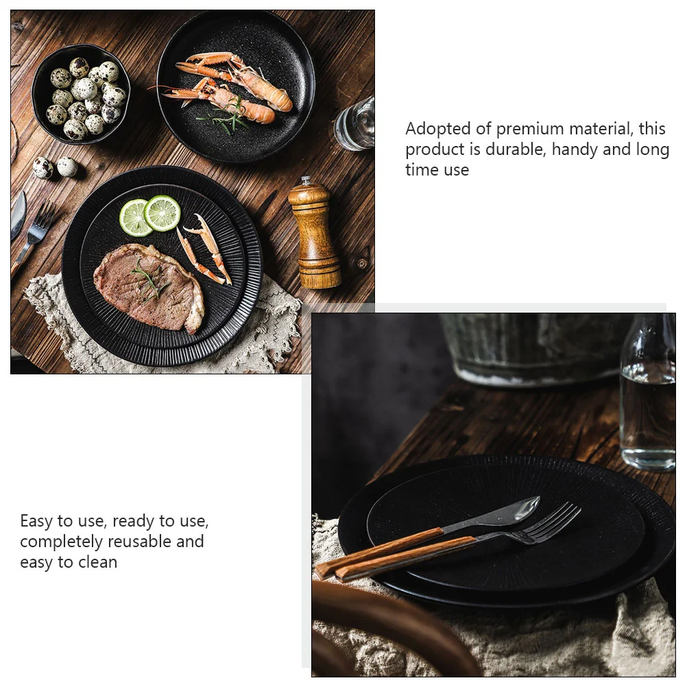 

1Pcs Premium Ceramic Steak Plate Classic Design Food Storage Container Beautiful Appearance Perfect Gift for Families Friends