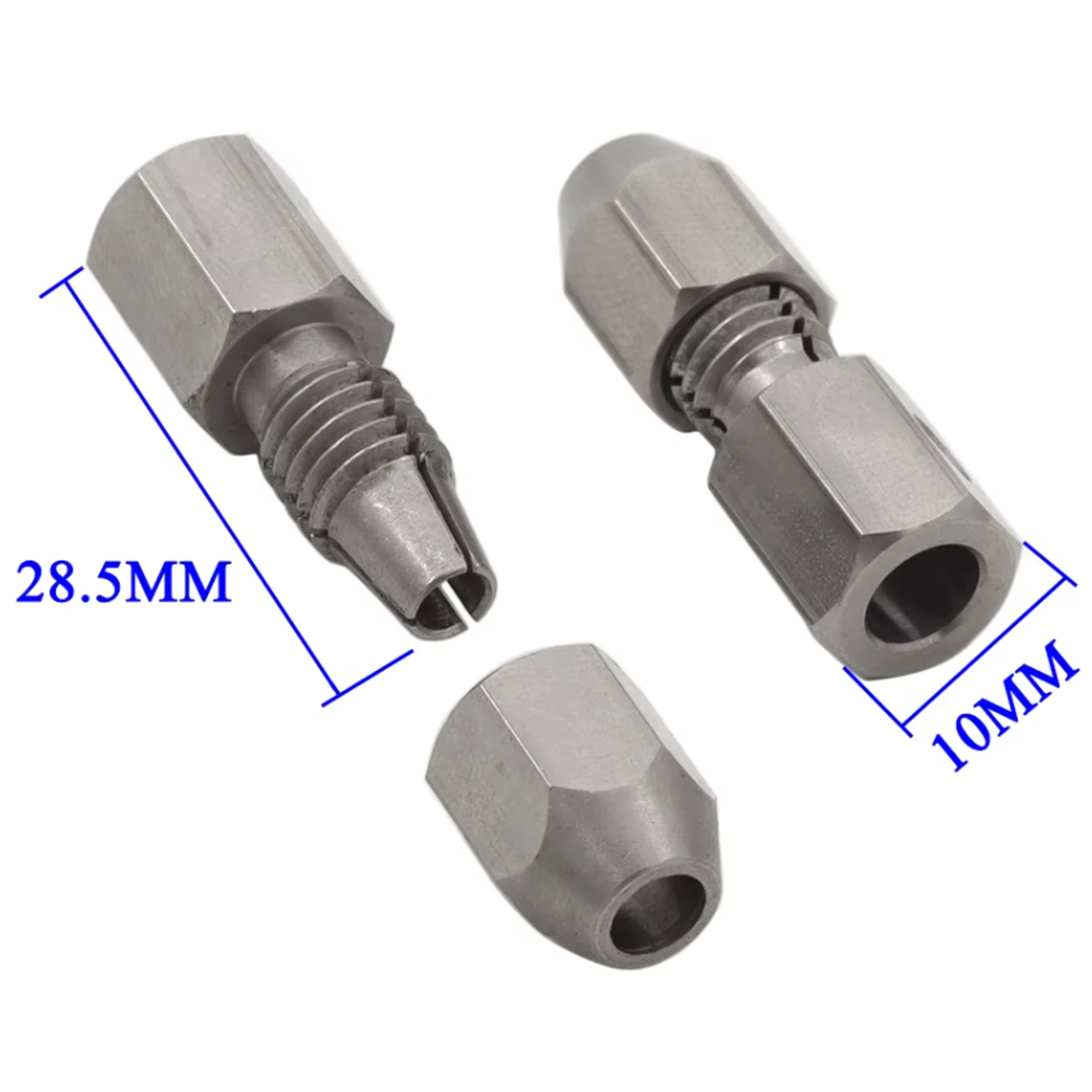 2Pack CNC RVS RC Flex Collet Koppeling Flexibele Koppeling Motoras Locker voor DIY RC Boot Onderzeeër