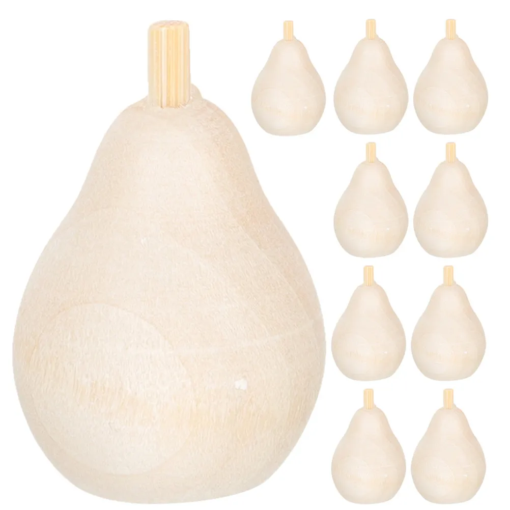 

Набор из 12 деревянных заготовок для поделок в виде фруктов, неокрашенные, для раскрашивания своими руками, декор для творческого уголка, для развития детского творчества