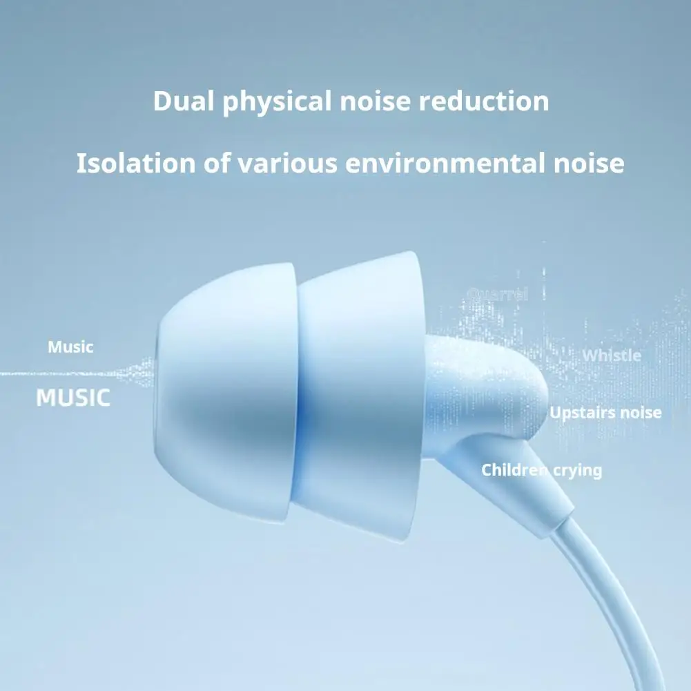 유선 이어폰 헤드폰 마이크 스테레오 사운드, 깊은 저음 왜곡 없는 라인 컨트롤, 인이어 헤드셋, 전화 액세서리