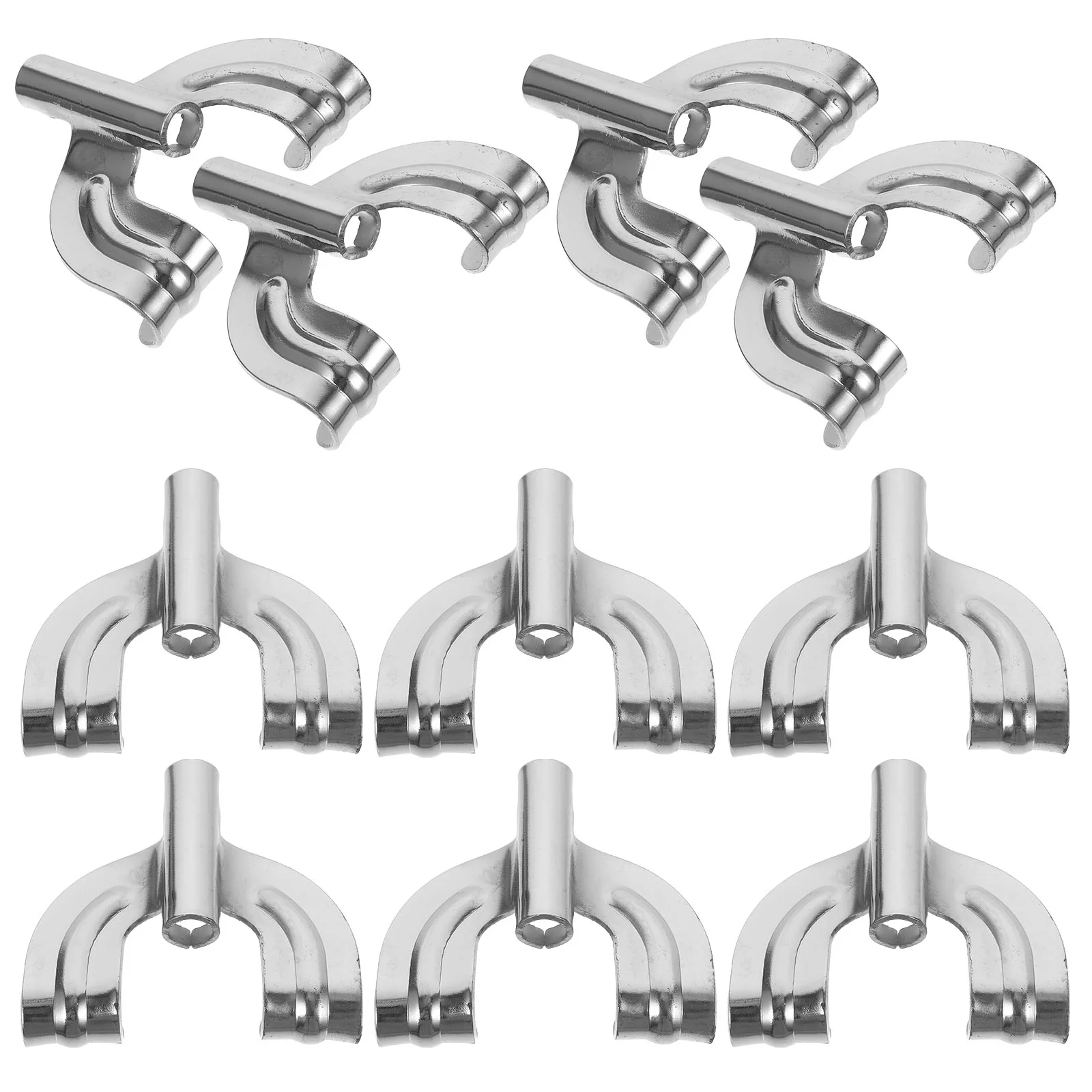 

10 Pcs Bass Drum Hooks Claw Replacements Percussion Instrument Silver Metal Mount