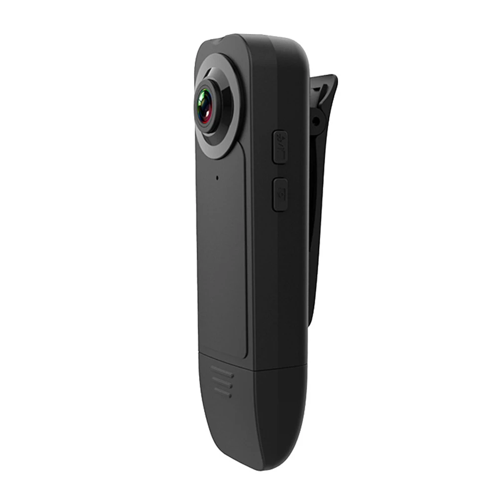 1080P Mini Body Camera with Audio Clip-on Video Recorder Wide Angle Video Camera Built-in Battery Night Vision Motion Detection