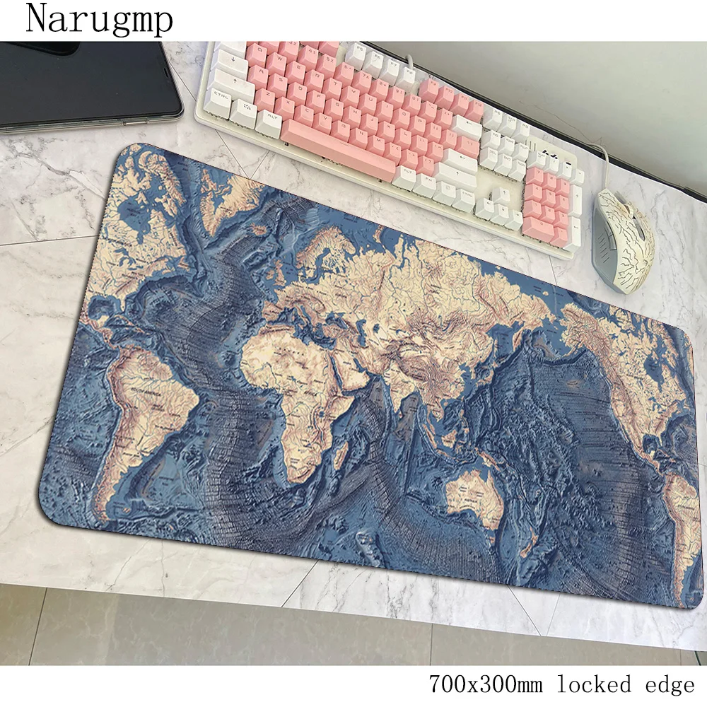 map mousepad Cartoon gaming mouse pad 700x300x3mm pc computer gamer accessories large mat Gorgeous laptop desk protector pads