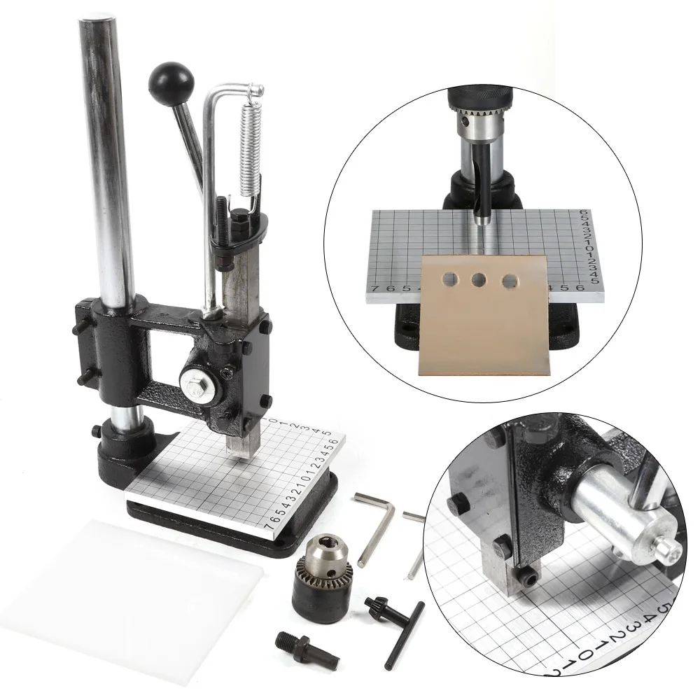 

Heavy-Duty Hole Puncher – Cast Iron Construction, 352.74lbs Pressure, Adjustable Height
