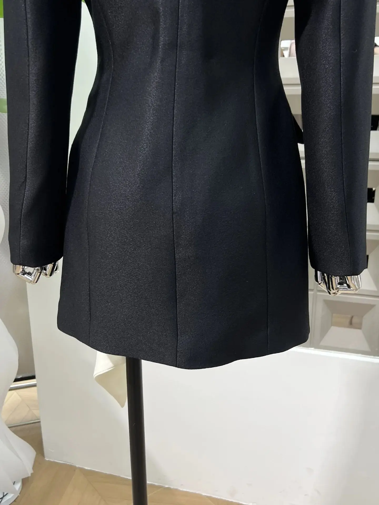 2023 Nieuwe Damesjurken Slim Fit Mini Capuchon Lange Mouw Gordel Patchwork Chic Stijlvolle Party Club Cocktail Bal Avondjurk