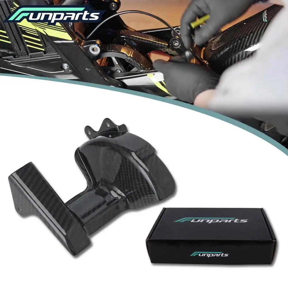 

Motorcycle Accessories Funparts Carbon Fiber Middle Axle Protective Cover Guard For Sur-Ron Surron S/X Electric Bike