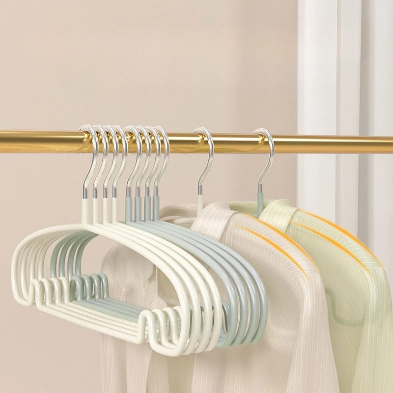 5/10pcs Simple Clothes Hanger Non Slip Dormitory Household Clothe Hanging To Prevent Clothes Deformation Clothes Storage