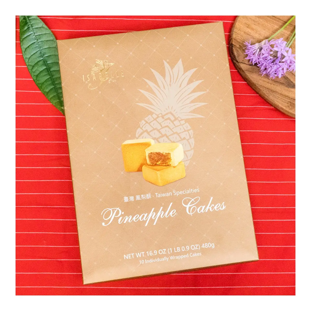 [6 Packungen] Isabelle Taiwan Ananas Kuchen-authentische taiwan esische Delikatesse, jeweils 16,9 Unzen, perfektes Geschenk & Snack