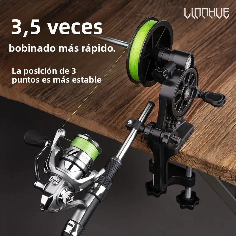 LINNHUE Lightweight Fishing Line Winder Spooler Antirust Sturdy Line Winder Spinning Baitcasting Reel Fishing Tool Accessories