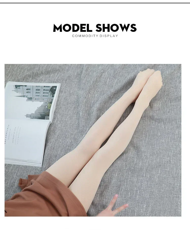 Ballett-Tanzstrumpfhose für Damen, Frühling/Herbst, Bonbonfarben, Dünne Ausführung, Modische Samtstrumpfhose – Detail 16