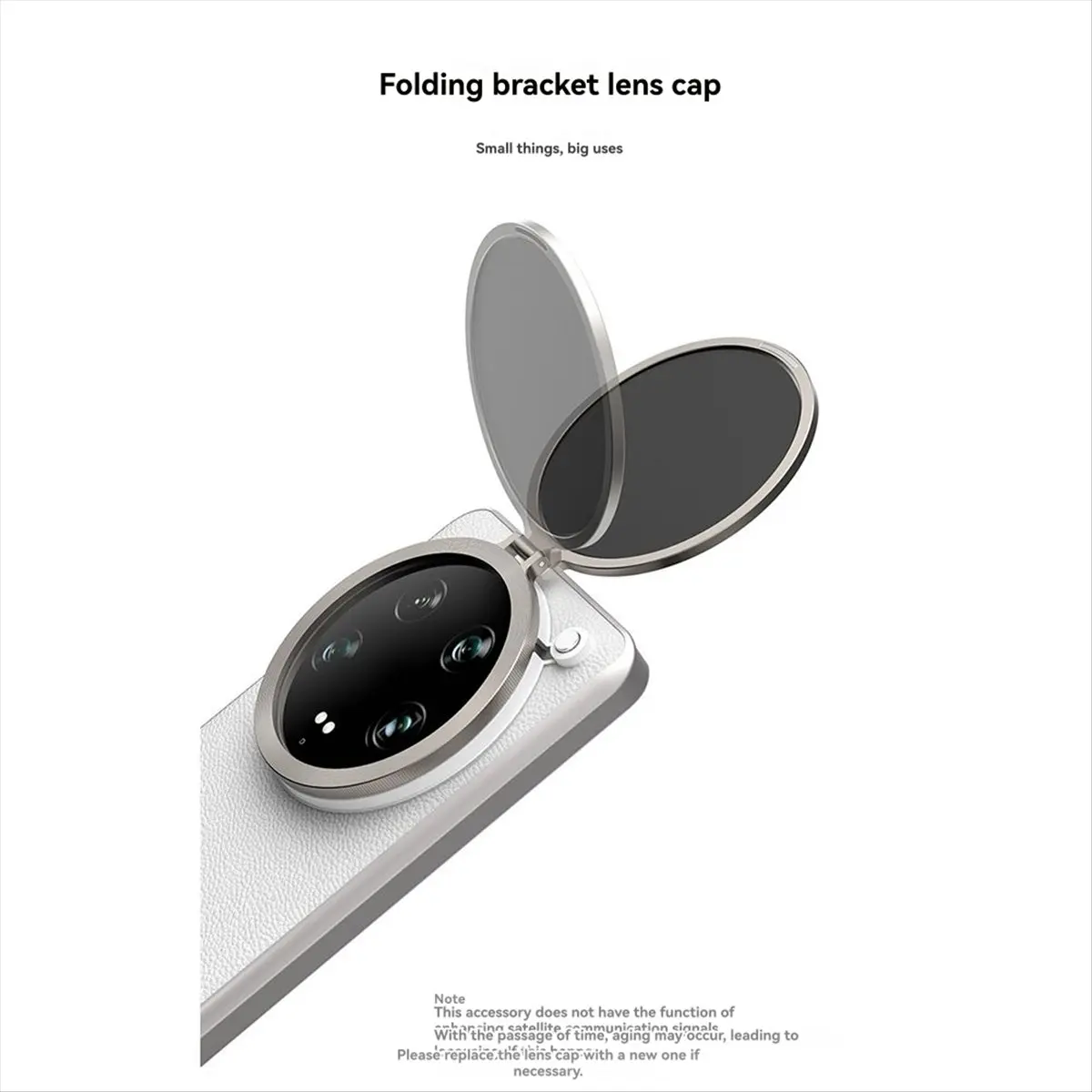 Qualified- Flip Lens Cap Waterproof Protection Support Lens Cover for XIAOMI 14Ultra Mobile Phone Camera Shoot Accessories