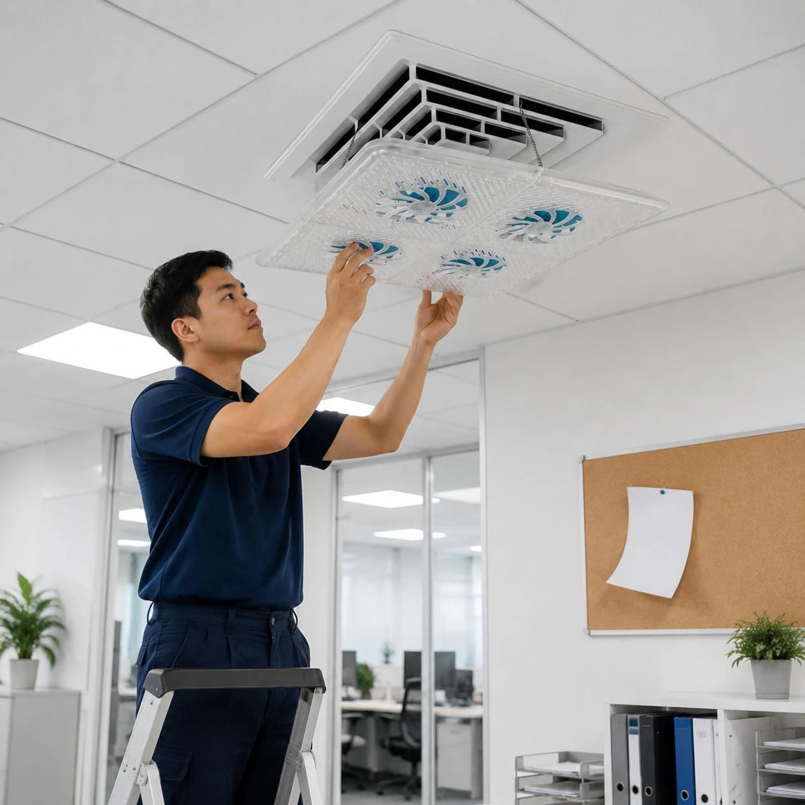 

Square Air Outlet Deflector White Square Air Deflector Air Conditioning Vent Baffle Easy to Install Home Ventilation Tool