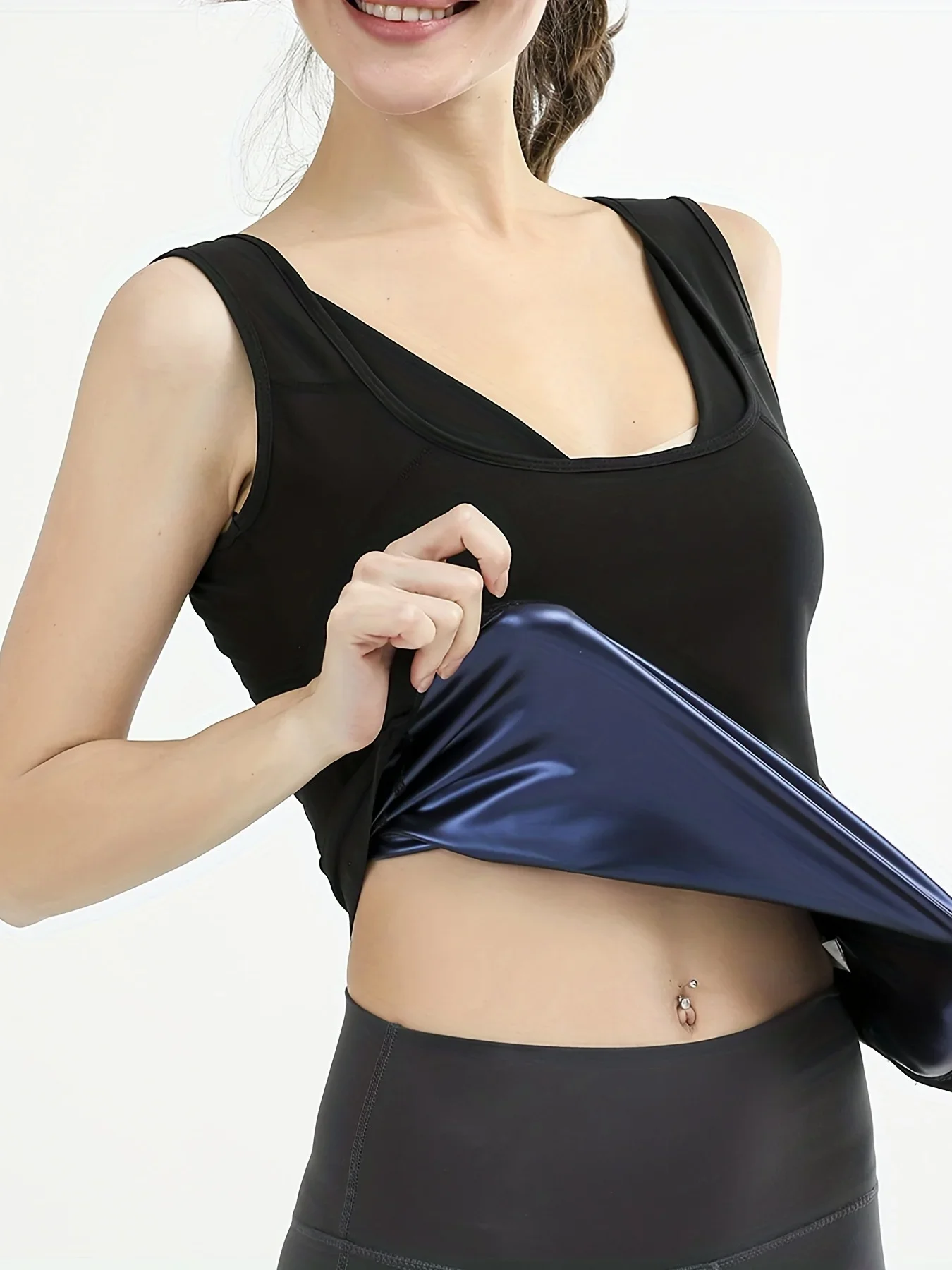 Costume de Sauna pour femmes, gilet d'entraînement de taille de sueur, débardeur d'entraînement de sueur