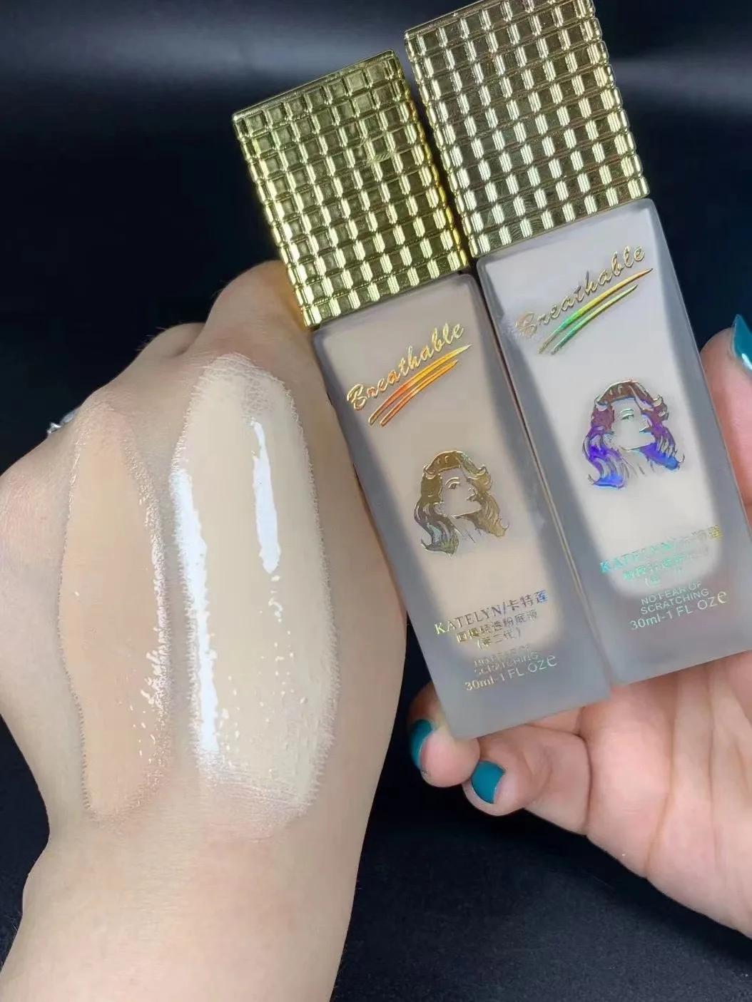 Transfer-Proof Foundation Liquid Longwear Matte Makeup with Buildable Coverage,Sweat & Humidity Resistant, Oil-Control Formula