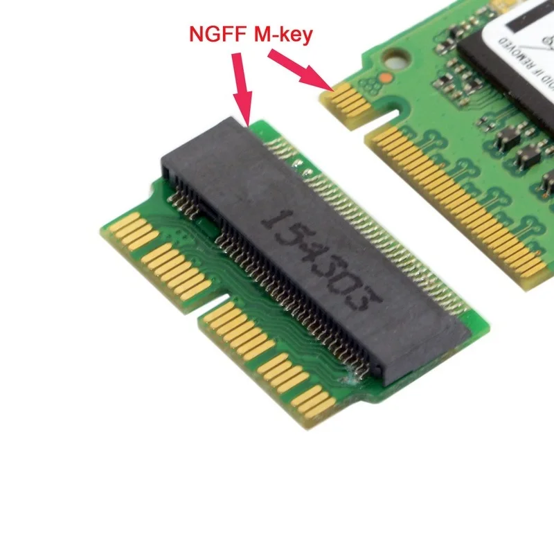 M.2 adaptador nvme pcie m2 ngff para ssd para apple portátil para macbook ar pro 2013 2014 2015 a1465 a1466 a1502 a1398 pcie x4