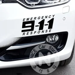 Car Stickers 911 Police Emergency Response Alarm Warming Reflective Decals For Bumper Trunk Window Windshield Motorcycles