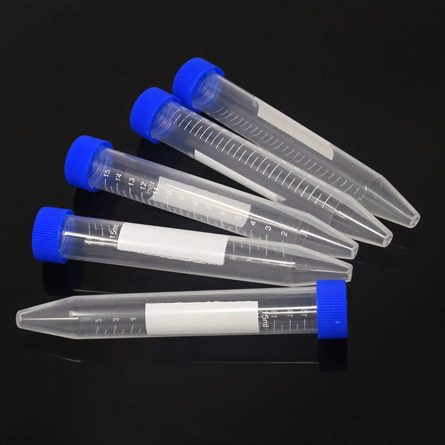 15ml Conical Bottom Plastic Lab Centrifuge Tubes Laboratory Test Tubes with Screw Cap and Graduation Frozen Vial Container