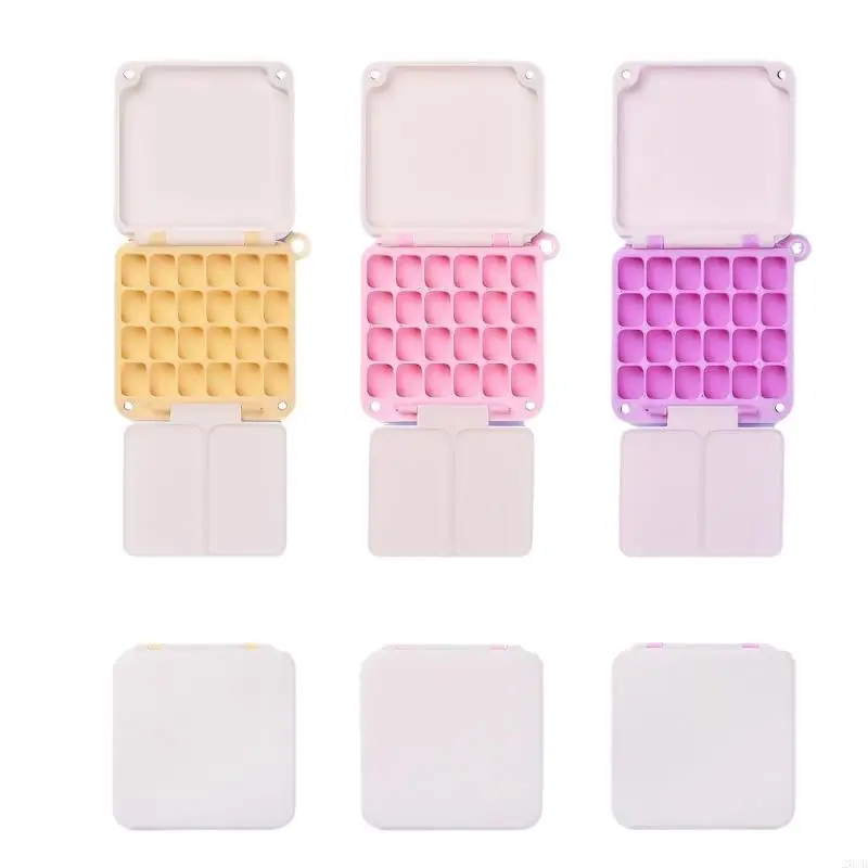 

20CB Mini Paint Palette Small Paint Storage Case For Art Travel Watercolor Paint Tray