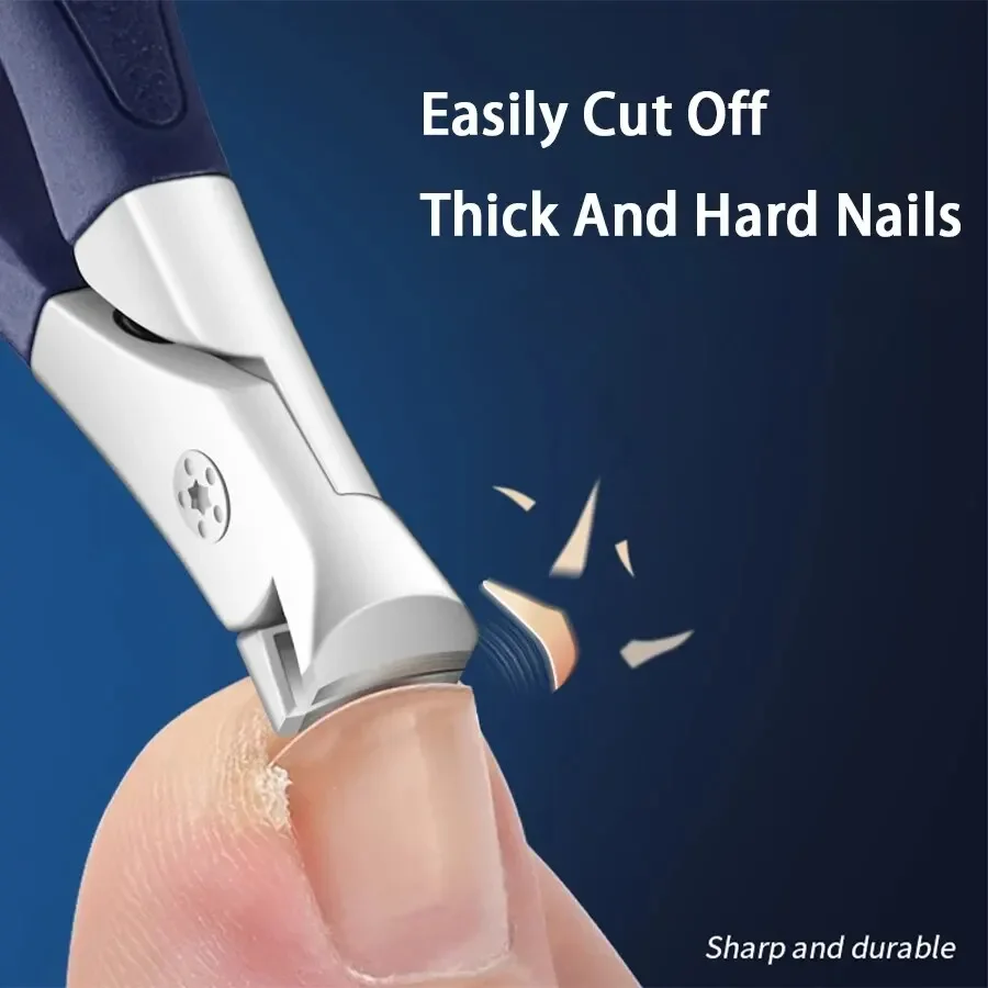 Ouriner Large Nail Clippers For Thick And Hard Toenails Dedicated Nail Clippers For Single Large Opening Anti Splash Nail