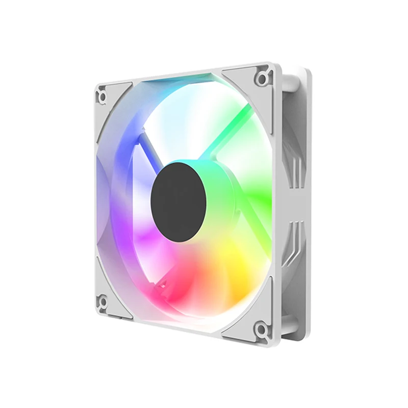 120mm PC Case Fan 12V RGB Cyclic Mirror Light Effect For Desktop Computer Heat Dissipation Colorful Inside and Outside Luminous