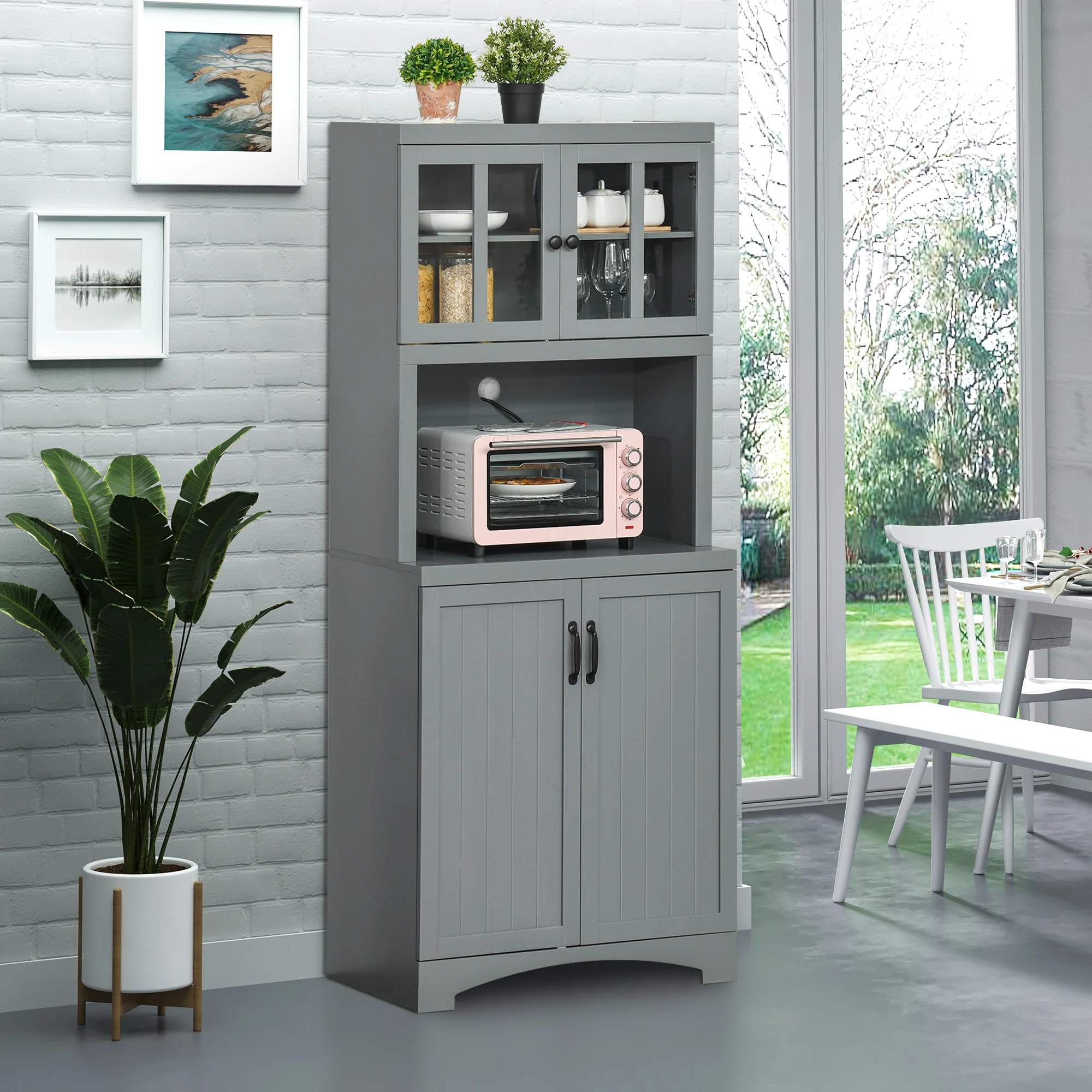 HOMCOM Kitchen Hutch, 70