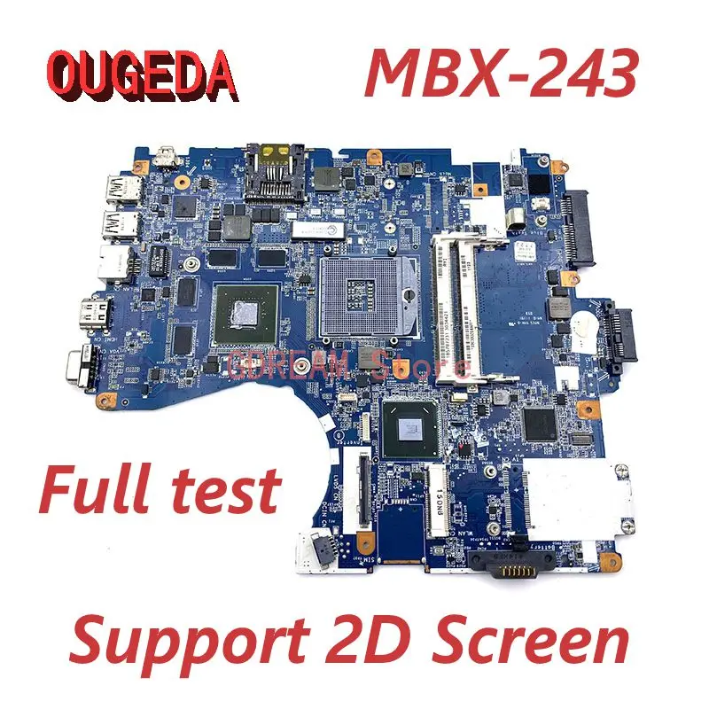 OUGEDA V081_MP_MB MBX-243 Mainboard For SONY VPCF23 VPCF series PCG-81311L Laptop motherboard GT540M 1GB HM65 DDR3 Full tested