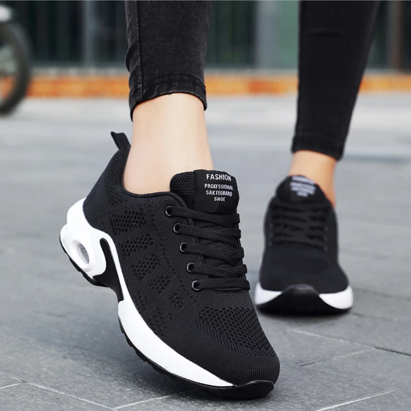 Merk Dames Sneakers Mesh Ademende Damesschoenen Outdoor Luchtkussen Sportschoenen Comfortabele Dames Casual Schoenen Zapatos Mujer