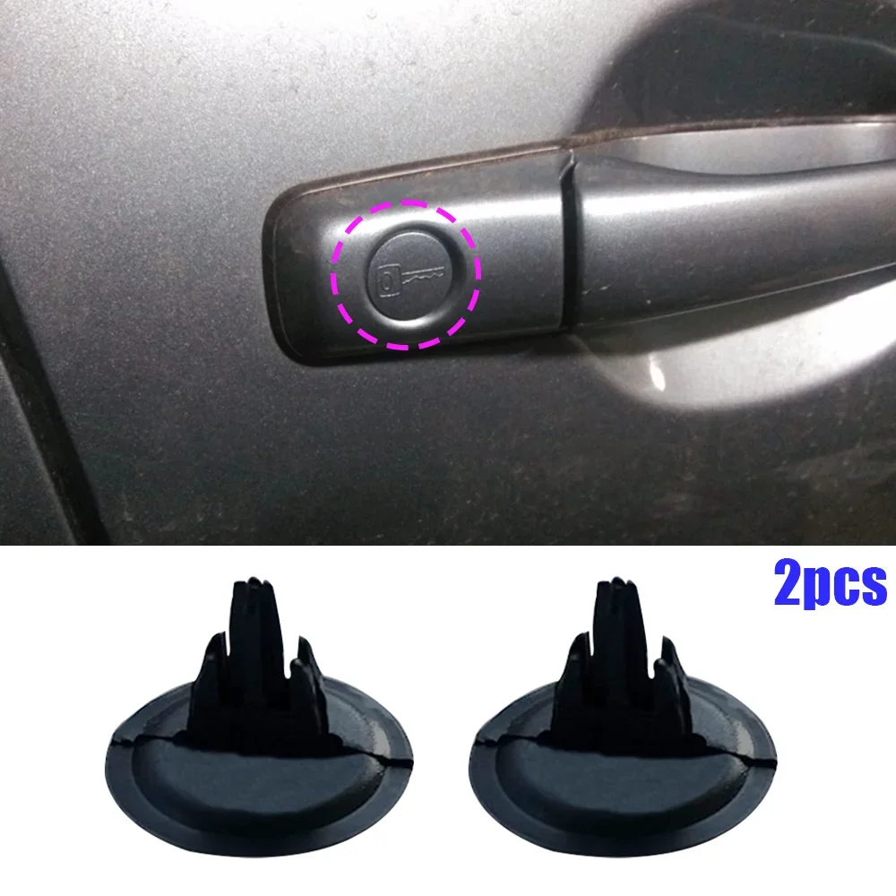 2Pcs Auto Door Handle Key Hole KeyHole Cap Plug Trim Cover Clips For Kia Ceed ED JD Rio UB YB Sportage SL Cerato TD YD Optima TF