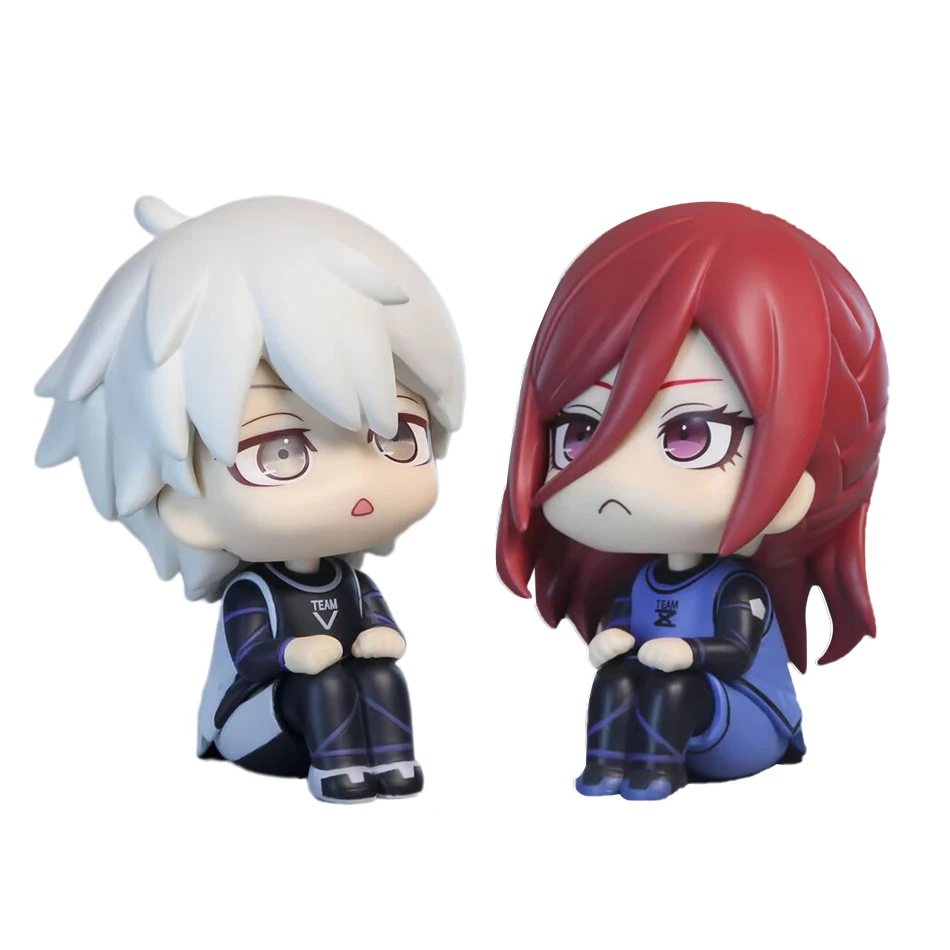 شخصيات الحركة ذات القفل الأزرق Isagi Yoichi Bachira Meguru أنيمي الشكل Q نسخة تمثال تحصيل نموذج ألعاب أطفال دمية الهدايا #3