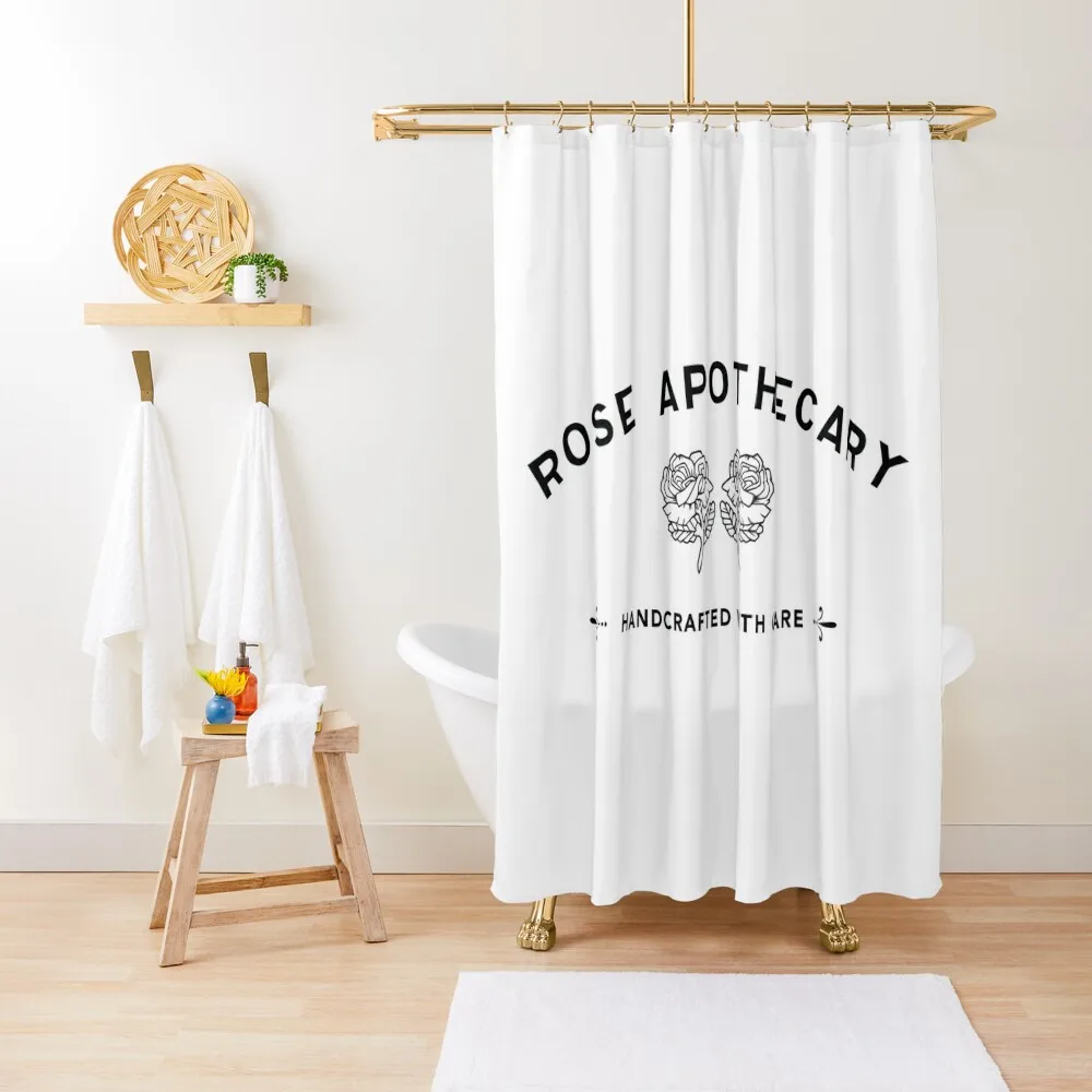 

Apothecary-Rose,Schitt's Shower Curtain For Shower Toilet Accessories Bathroom Elegant Bathroom Bathroom Shower Curtain
