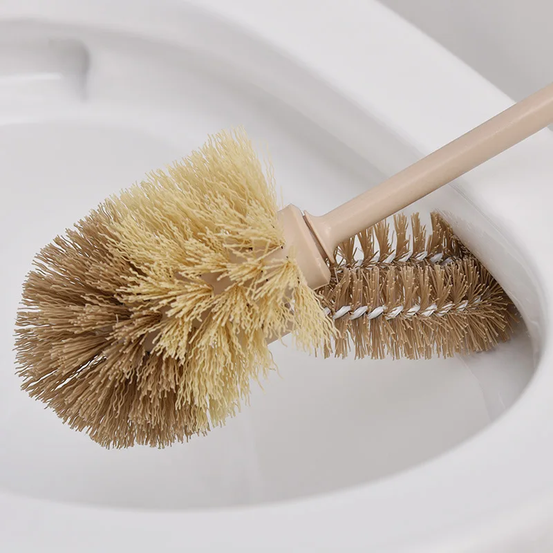 

Durable Toilet Brush with Long Handle, Floor Stand, Soft Bristle Cleaning Tool, Bathroom Tools