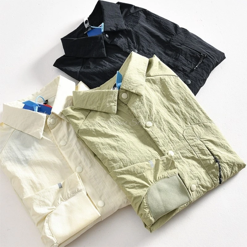 Outdoor Spring Autumn Men's And Women's Breathable Quick Drying Casual Long Sleeved Shirt Sun Protection Jacket Woven Fabrics
